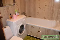 Inexpensive bathroom renovation with panels photo