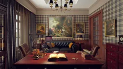 Living Room In A Checkered Photo