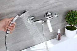 Shower and bathtub faucet photo