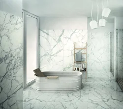 Bathroom white marble photo design