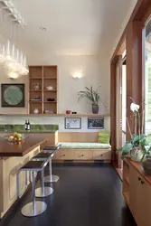 Sleeping place in the kitchen interior