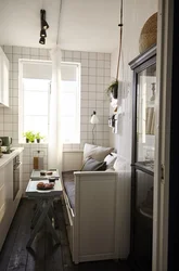 Спальнае месца ў кухонным інтэр'еры