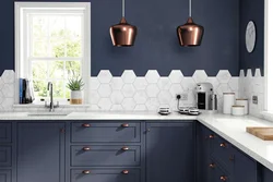 Gray Kitchen Apron Tiles Photo