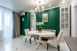 Emerald Sofa In The Kitchen Photo