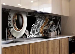 Фото панель на кухню кофе
