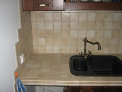 Kitchen Sink Against The Wall Photo