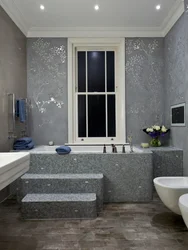 Bathroom Decorative Plaster And Tiles Photo