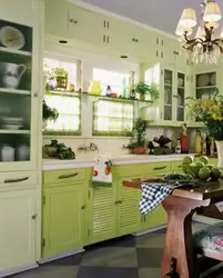Interior Of Home Flowers In The Kitchen