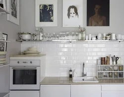 Белая Плитка На Стене Кухни Фото