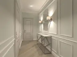 Molding for walls in the hallway photo