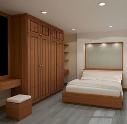 Wooden wardrobes for bedrooms photo