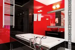 Черно Красная Ванная Комната Дизайн Фото