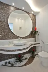 Паўкруглыя ​​ванная інтэр'ер