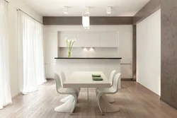 Apartment design light tones furniture