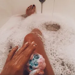 Photos with bubble bath