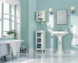 Бір түсті ванна бөлмелерінің фотосуреттері