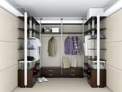 Photo of do-it-yourself dressing rooms in an apartment