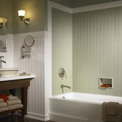 Дизайн ванной в квартире панелями