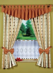 Sew short curtains for the kitchen photo