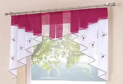 Sew short curtains for the kitchen photo