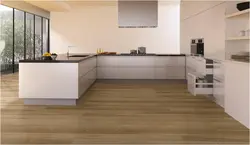 Kitchen interior laminate flooring