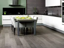 Kitchen interior laminate flooring