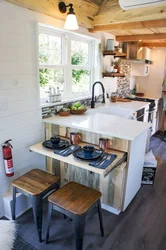 Small kitchen in the country house interior
