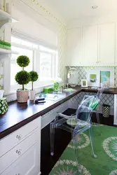 Photo of a kitchen with a table by the window photo