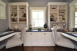 Photo of a kitchen with a table by the window photo