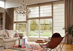 Curtain Design For Living Room With Panoramic Windows