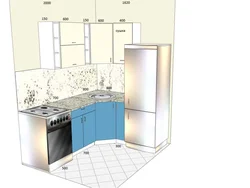 Угловая кухня 2х2 фото дизайн