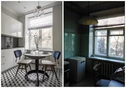 Kitchen before and after in Khrushchev photo