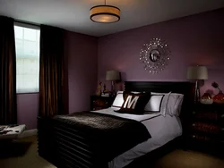Curtains For Dark Wallpaper In The Bedroom Photo