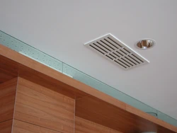 For a kitchen hood on the ceiling under a suspended ceiling photo