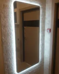 Mirrors for hallway with lighting photo