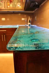 Kitchen Countertop With Epoxy Resin Photo