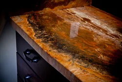 Countertop ошхона бо акс қатрони эпоксидӣ