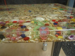 Kitchen Countertop With Epoxy Resin Photo