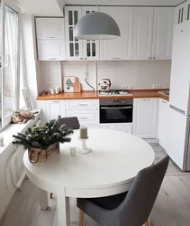 Круглый стол на кухню дизайн