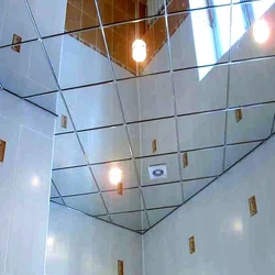 Photo of aluminum ceilings in the bathroom