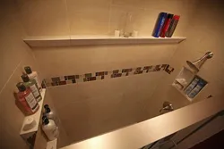 Полки в ванну из гипсокартона фото