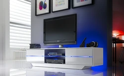 Long TV Stands In The Living Room Photo Modern