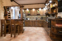 Antique wood kitchen design