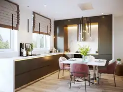 Living Room Kitchen Design In A Townhouse