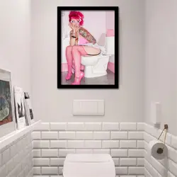 Posters In The Bathroom Photo