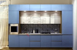 Kitchen with a smooth facade photo