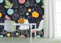 Wallpaper balls in the kitchen photo