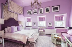 Lavender bedroom interior