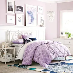 Lavender bedroom interior