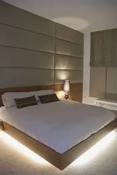 LED strip in the bedroom photo